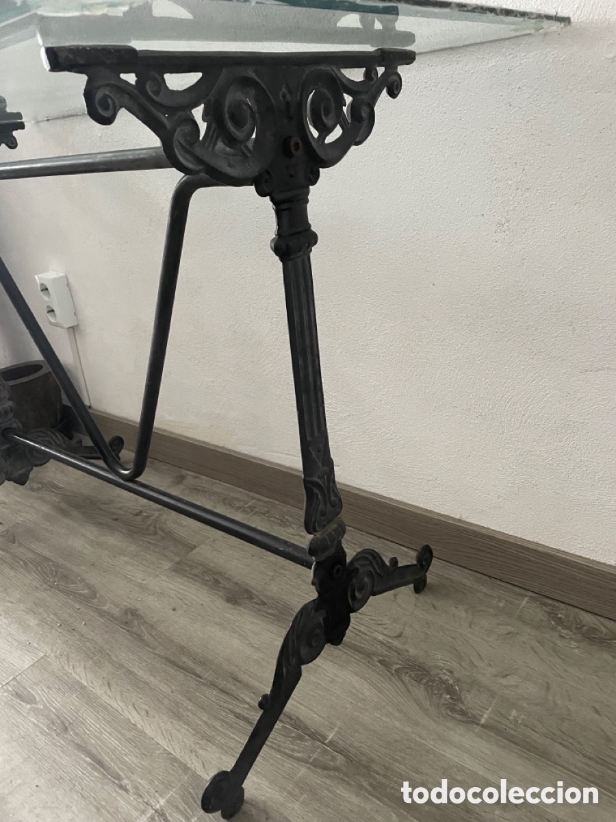 Antig&uuml;edades: Patas mesa hierro forjado - Foto 3