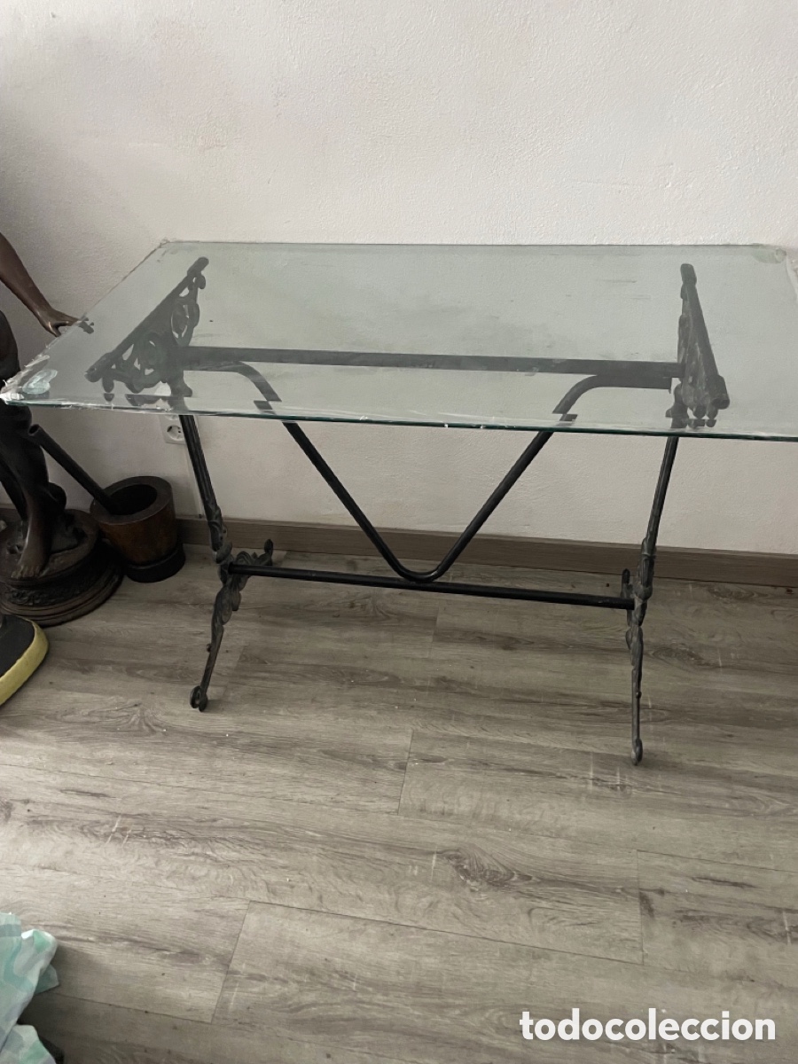 Antig&uuml;edades: Patas mesa hierro forjado - Foto 1