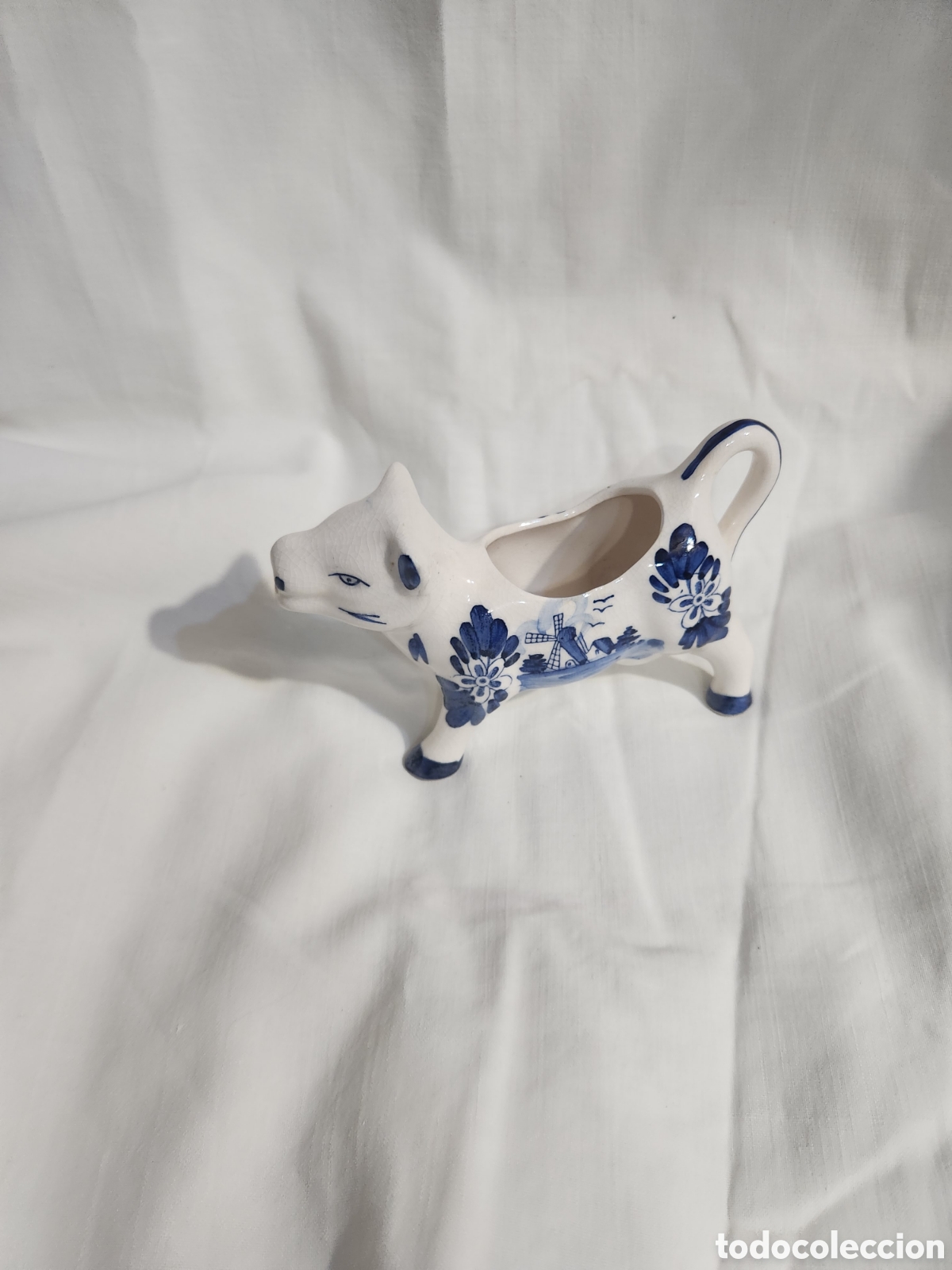 Antiquit&auml;ten: LECHERA CER&Aacute;MICA HOLANDESA DELFTS BLUE.