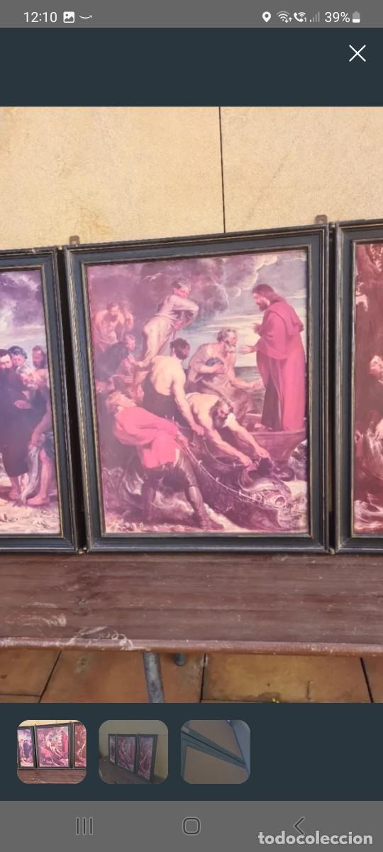 Antig&uuml;edades: Triplic&oacute; religioso LA PESCA MILAGROSA - Foto 2