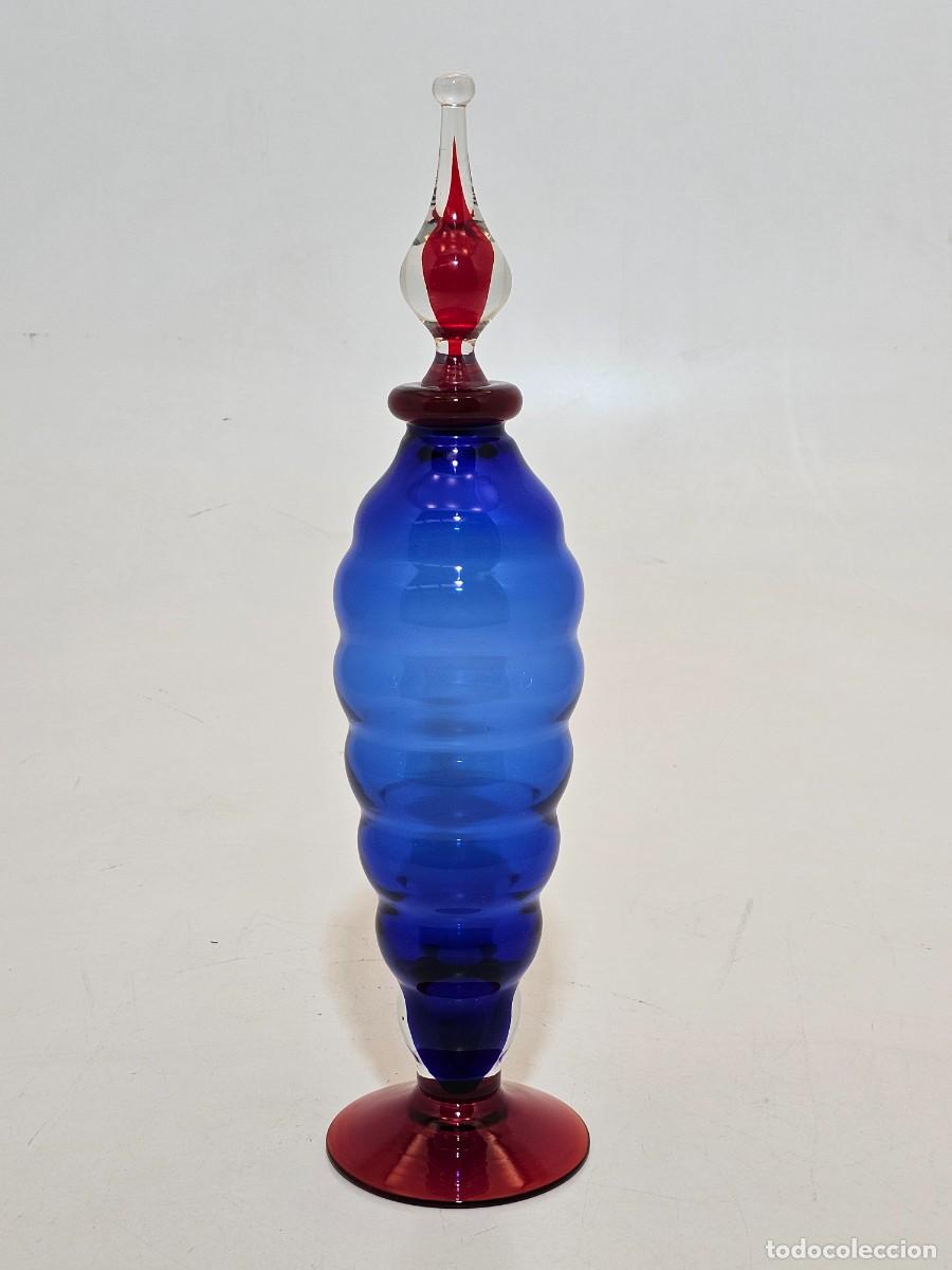 Antig&uuml;edades: BOTELLA DE CRISTAL, POSIBLEMENTE MURANO, (41X10)