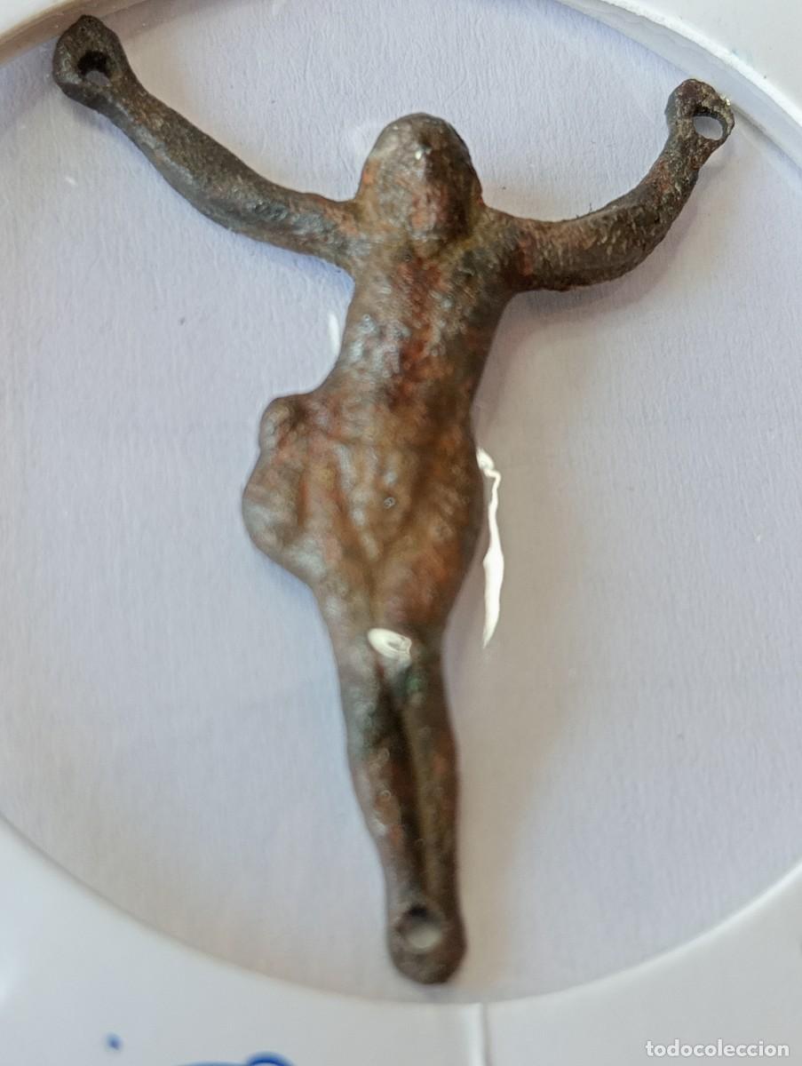 Antig&uuml;edades: MEDALLA RELIGIOSA ANTIGUA CRUZ CRUCIFIJO ANTIGUO CON CRISTO SIGLO XIX