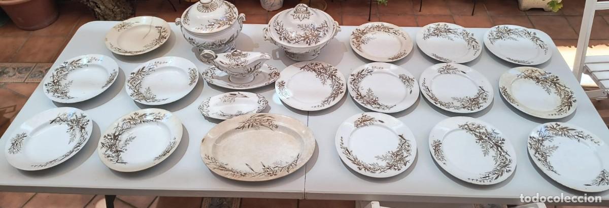 Antig&uuml;edades: ANTIGUA VAJILLA PICKMAN SEVILLA 20 PIEZAS