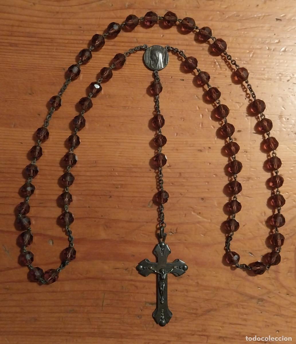Antiques: Rosario antiguo de Lourdes. Buen tama&ntilde;o.