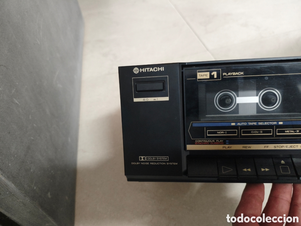 Antig&uuml;edades: Pletina cassettes est&eacute;reo Hitachi - Foto 3