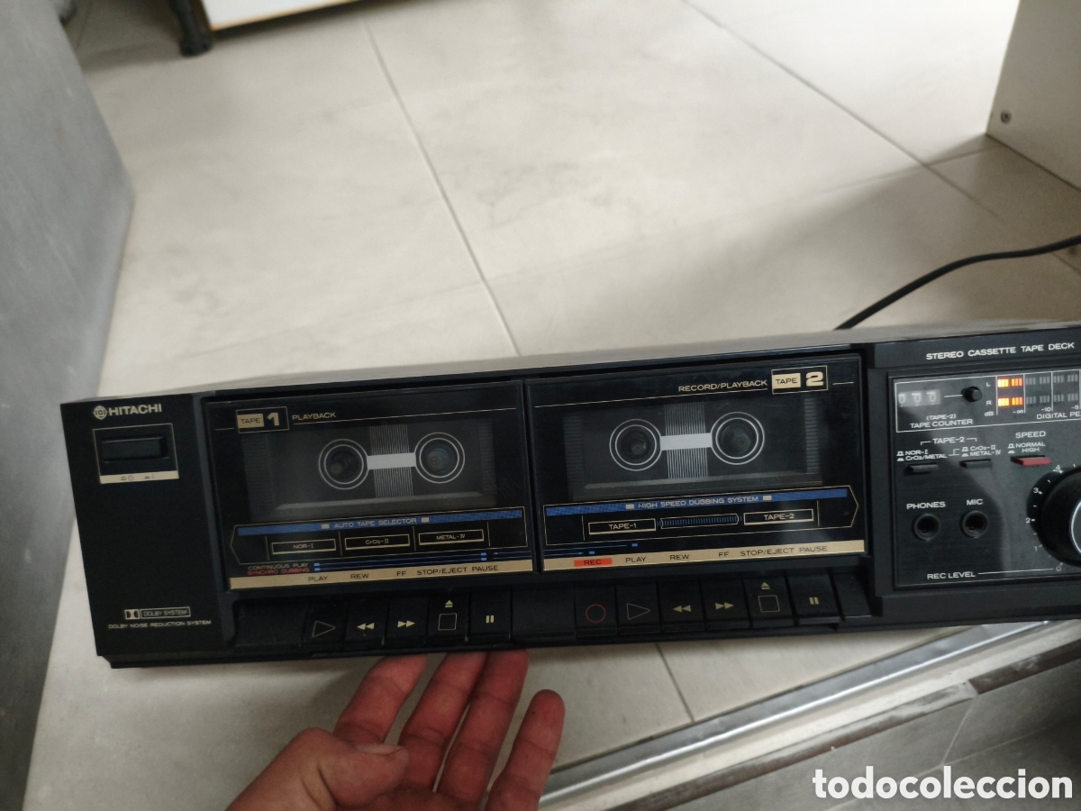 Antig&uuml;edades: Pletina cassettes est&eacute;reo Hitachi