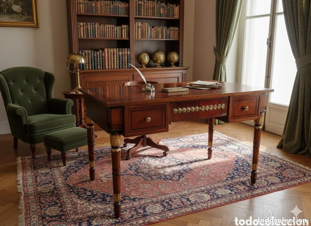 Antiguidades: Mesa escritorio Estilo Imperio...120x71x76 cm.ENVIO GRATIS, Ver descripci&oacute;n..