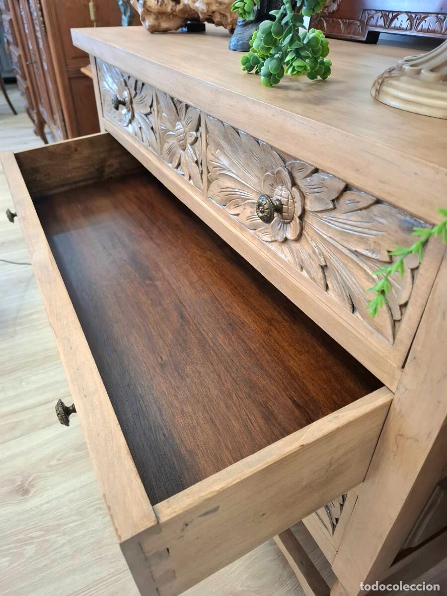 Antig&uuml;edades: C&oacute;moda en madera lavada 3 cajones - Foto 4