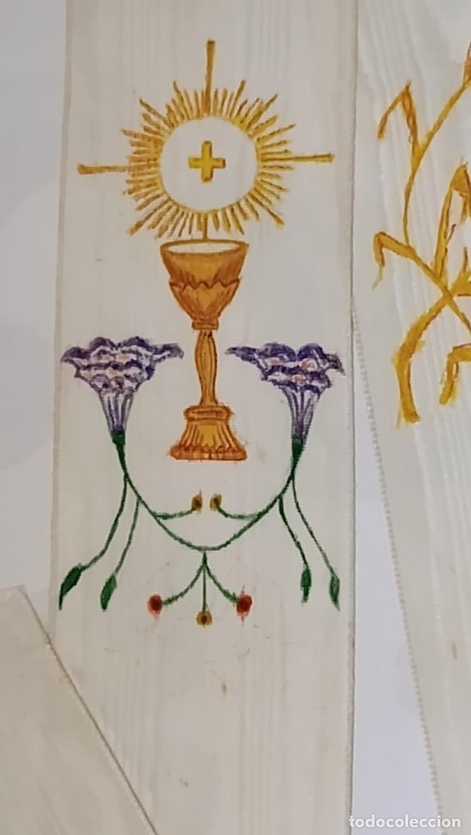 Antiquit&eacute;s: Lazo de Primera Comuni&oacute;n de Brazo (Ni&ntilde;o) - Pintado a Mano - Fecha 10 de Junio de 1962