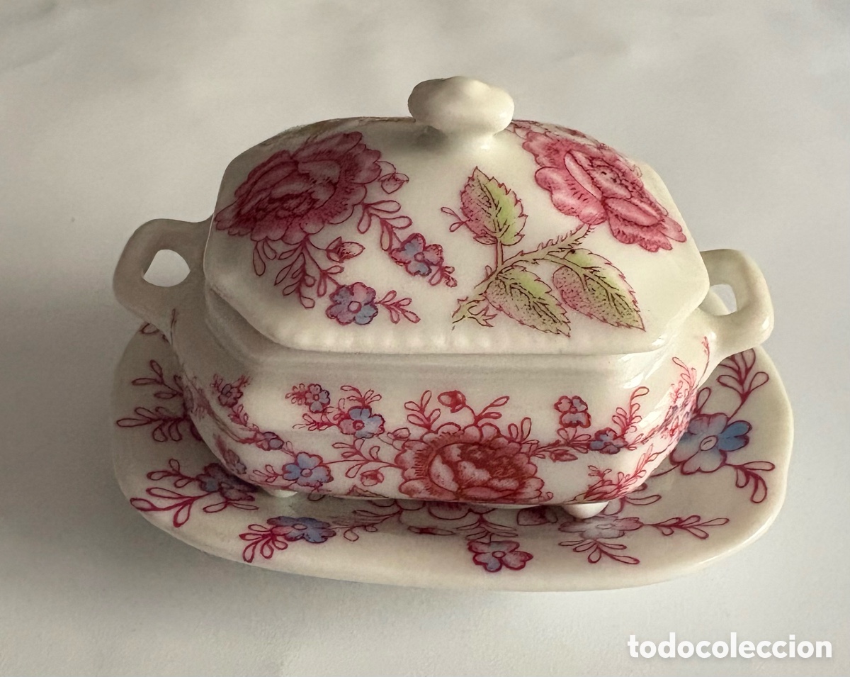 Oggetti Antichi: HERMOSA SOPERA MINIATURA DE PORCELANA A