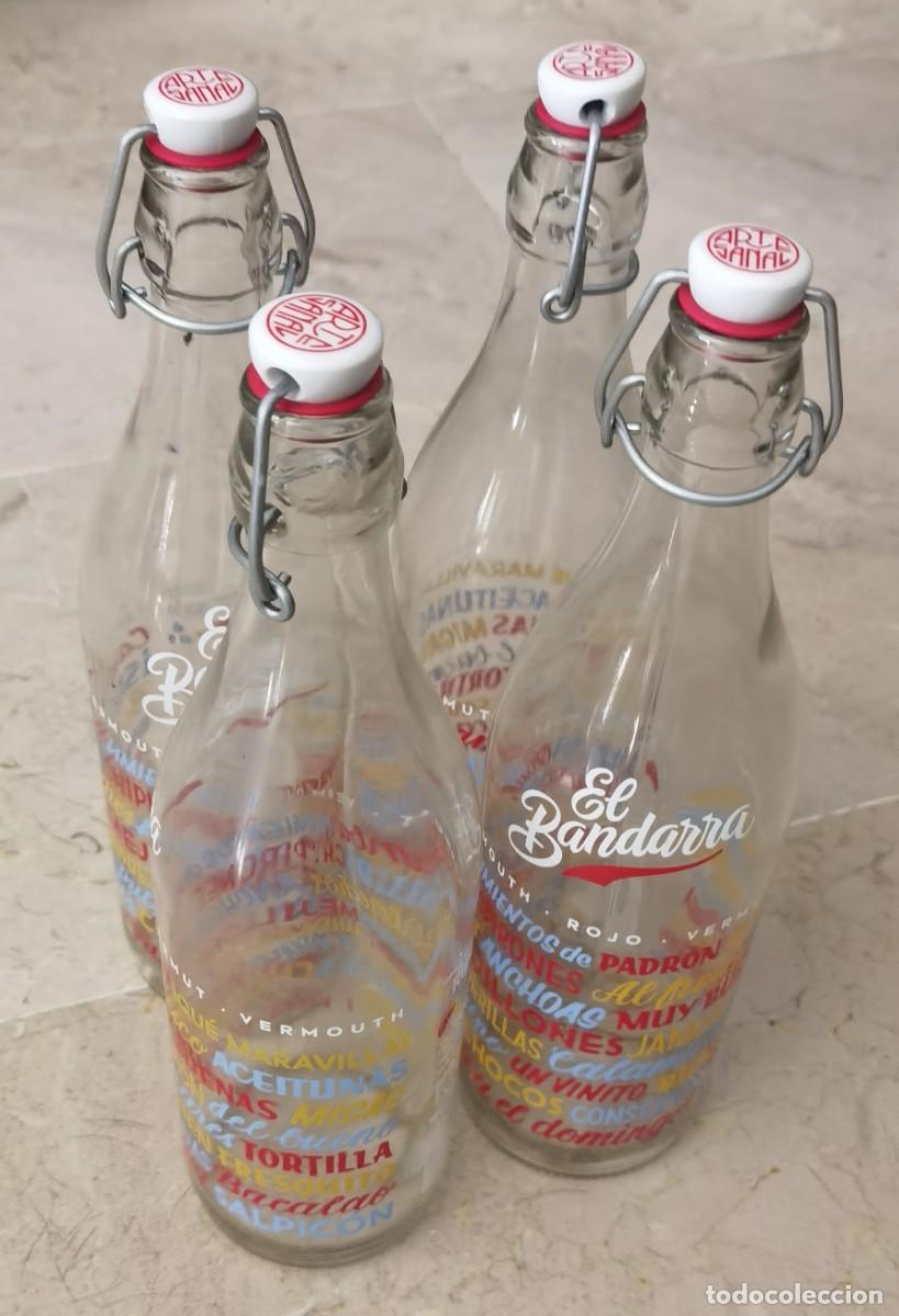 Antig&uuml;edades: Lote botellas cristal - Foto 1