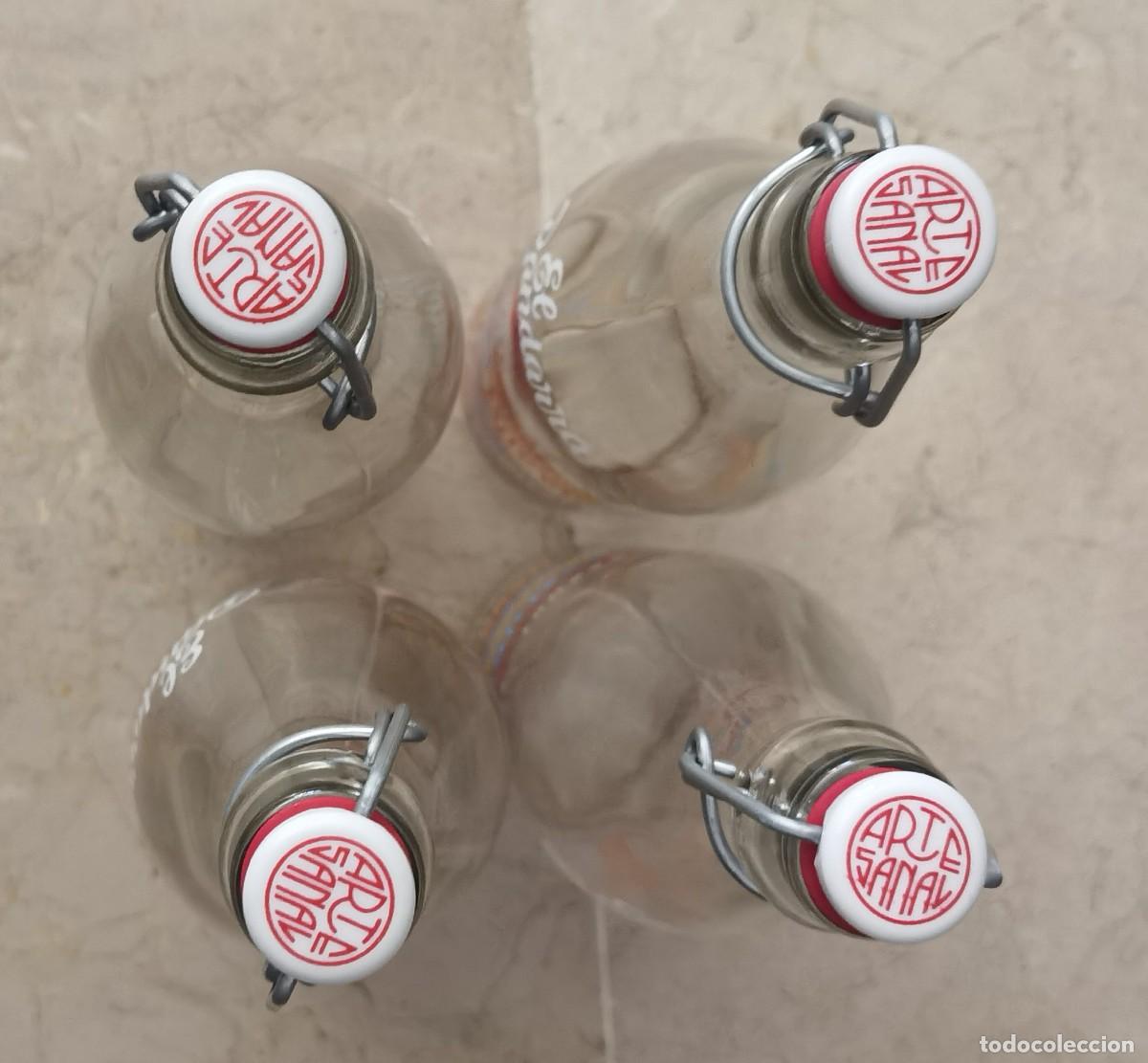 Antig&uuml;edades: Lote botellas cristal - Foto 2