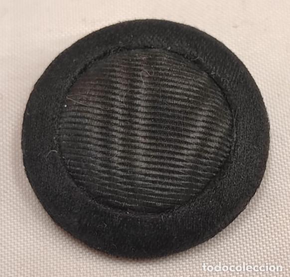 Antiguidades: BOTON ANTIGUO FORRADO, EXTRA PARIS, SIGLO XIX, NEGRO, 28 MM