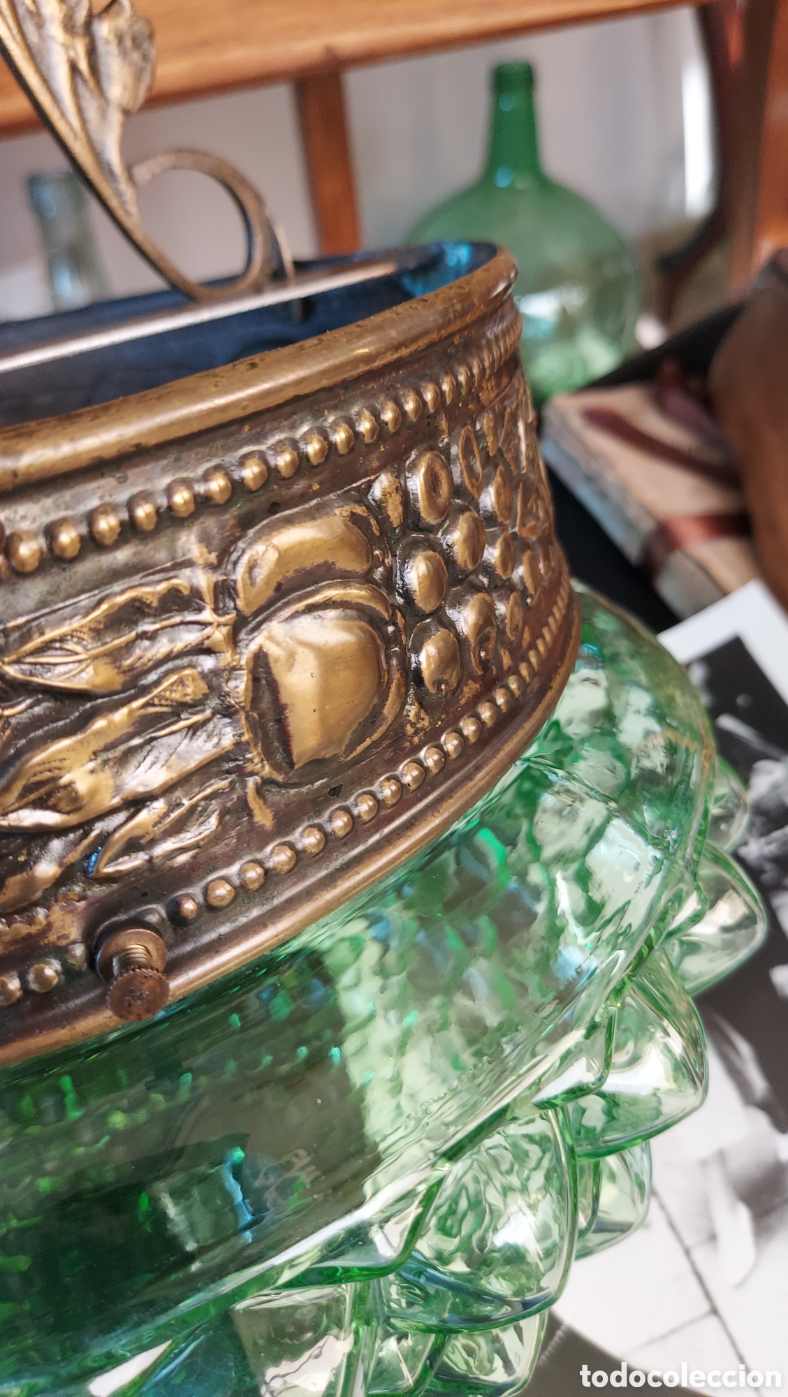 Antig&uuml;edades: L&aacute;mpara de techo modernista - Foto 3