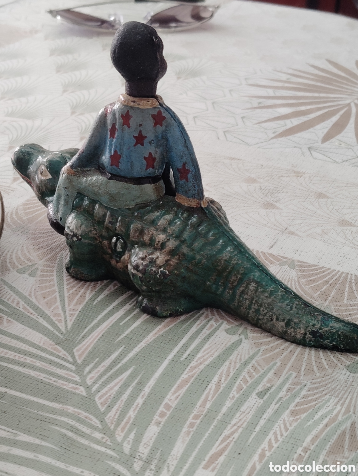 Antig&uuml;edades: Antiguo figura de hierro - Foto 6