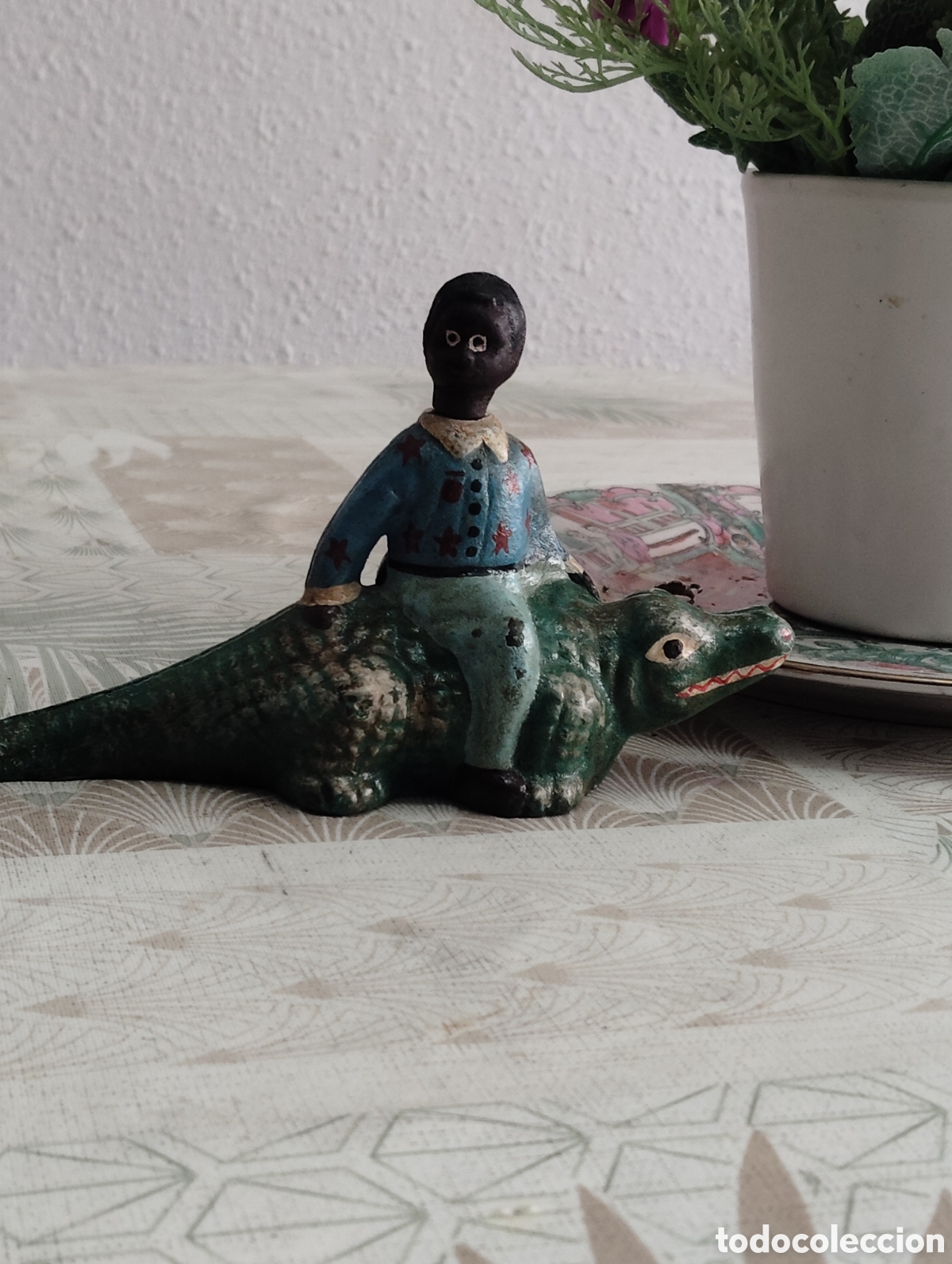 Antig&uuml;edades: Antiguo figura de hierro - Foto 7