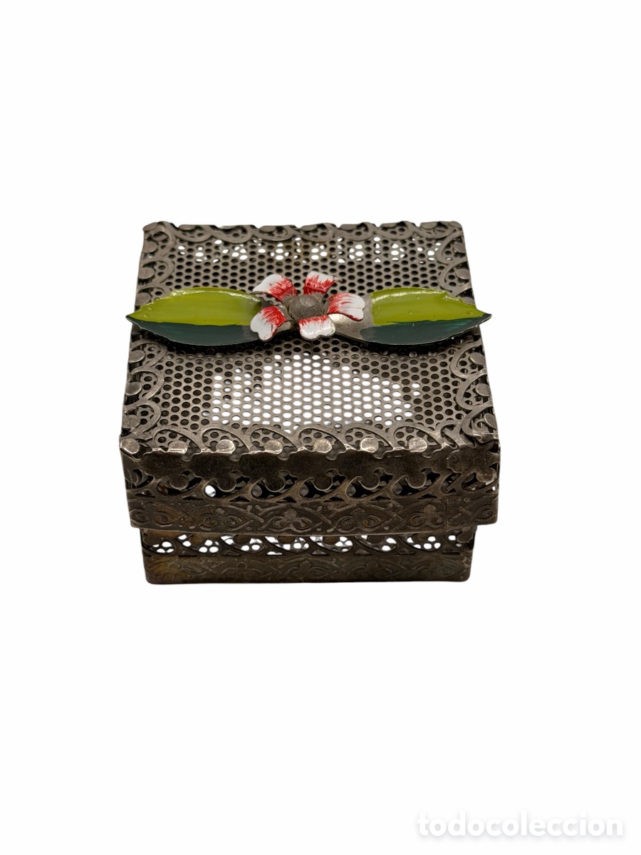 Antiguidades: Caja Antigua Plateada