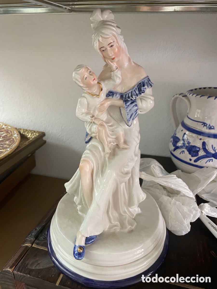 Antig&uuml;edades: Figura porcelana antigua