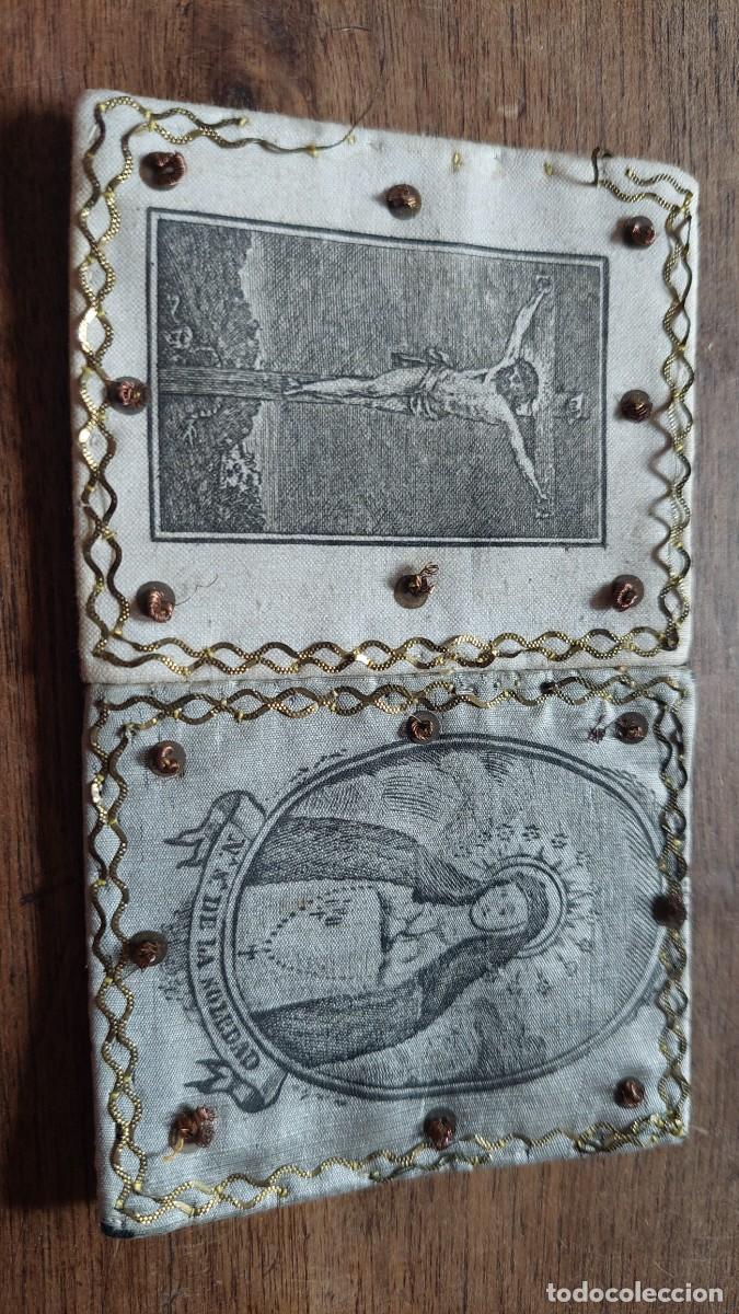 Antig&uuml;edades: Antiguo escapulario Nuestra Se&ntilde;ora de la Soledad