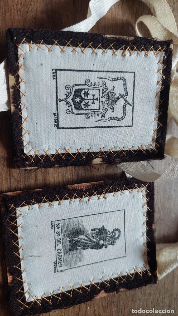 Antig&uuml;edades: Antiguo escapulario Nuestra Se&ntilde;ora del Carmen