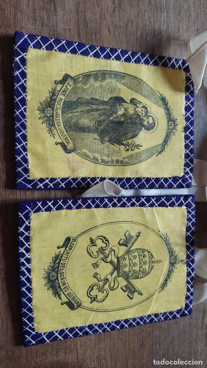 Antig&uuml;edades: Antiguo escapulario San Jos&eacute; protector de la iglesia universal