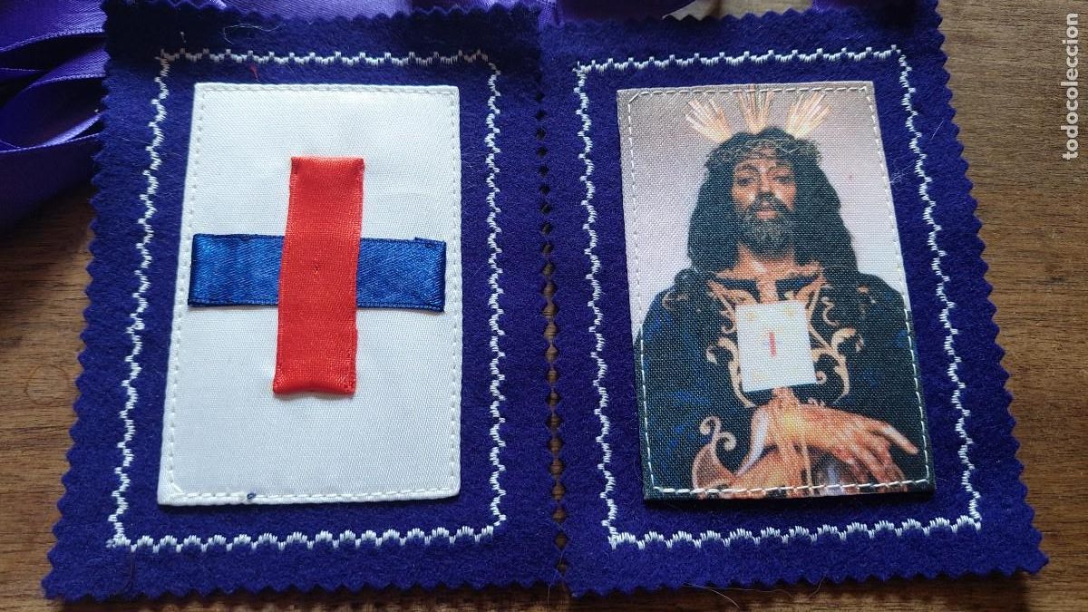 Antiquit&eacute;s: Antiguo escapulario cristo Nazareno y cruz Cristiana