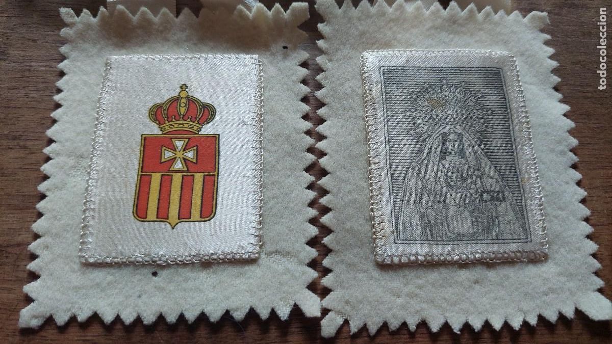 Antig&uuml;edades: Antiguo escapulario virgen de las Mercedarias - Foto 1