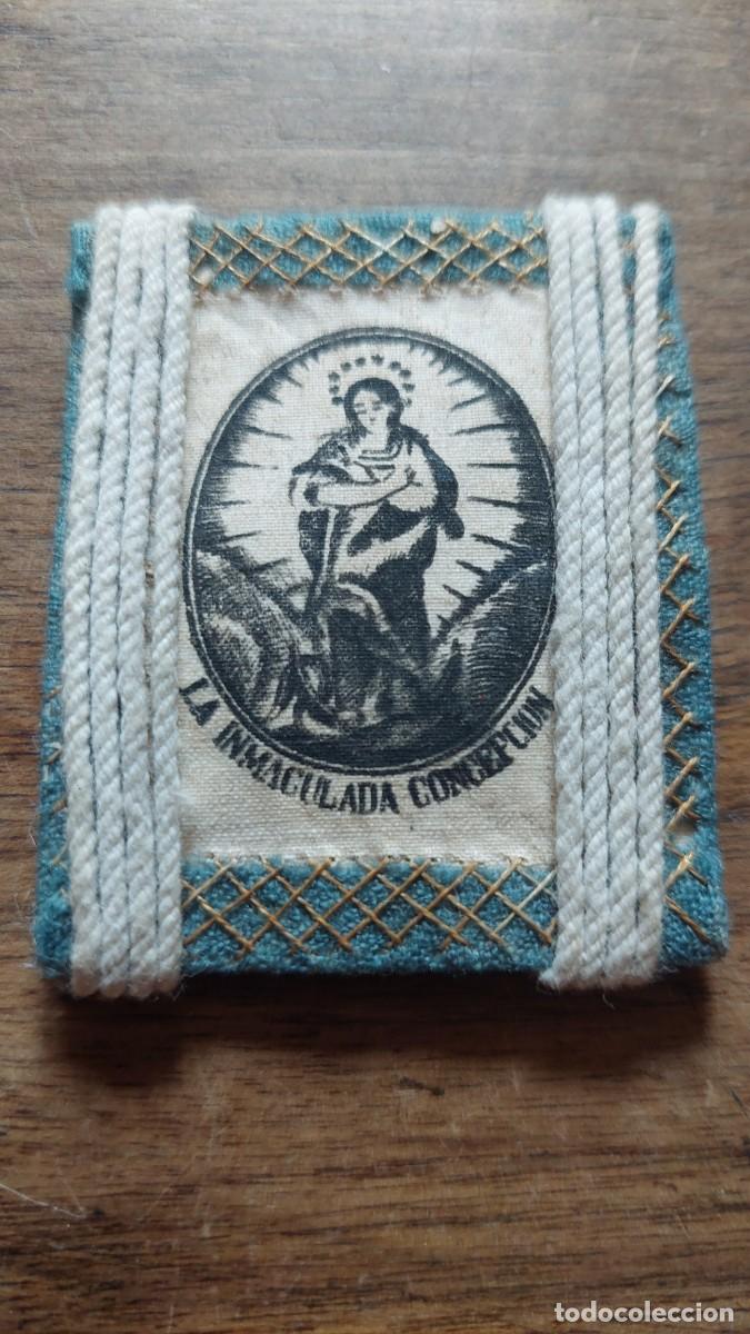 Antig&uuml;edades: Antiguo escapulario Inmaculada
