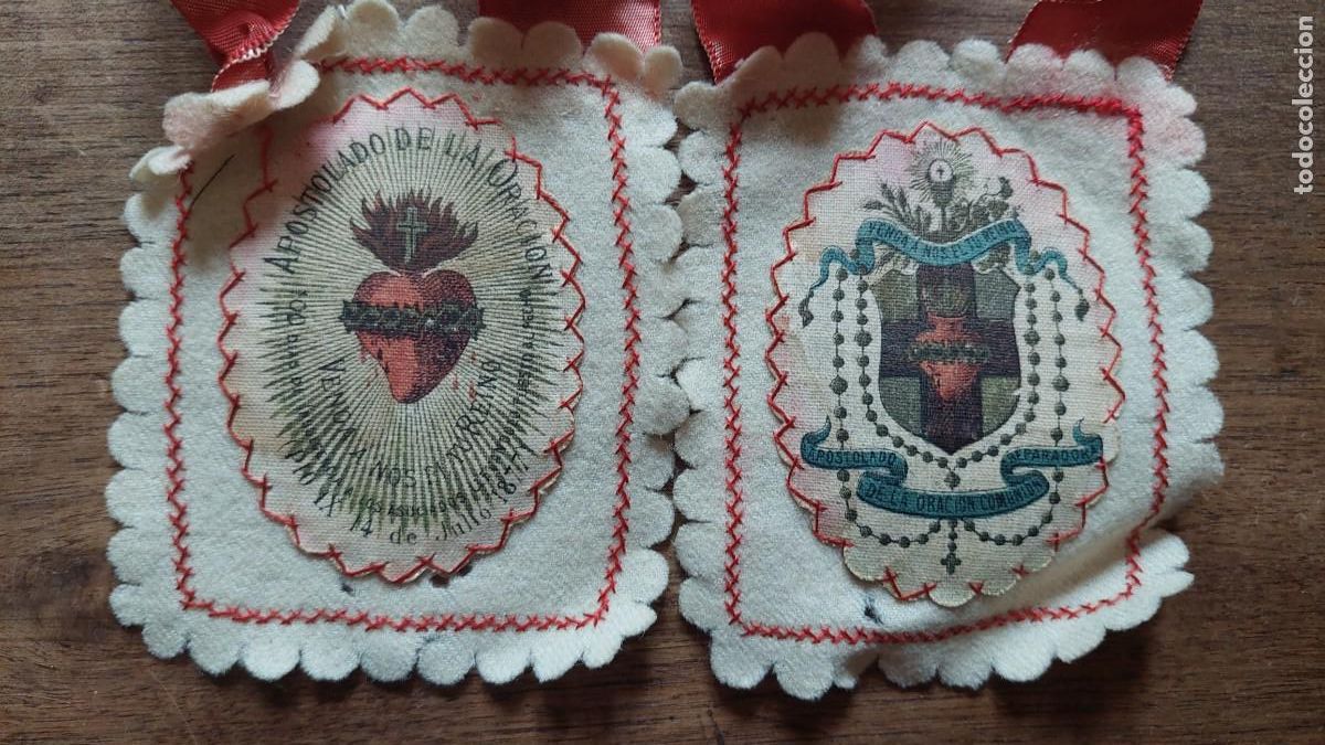 Antiques: Antiguo escapulario Detente guerra civil
