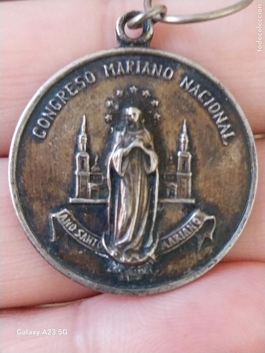 Antig&uuml;edades: CONGRESO A&Ntilde;O SANTO MARIANO VIRGEN MEDALLA PRECIOSA 2.95CMS