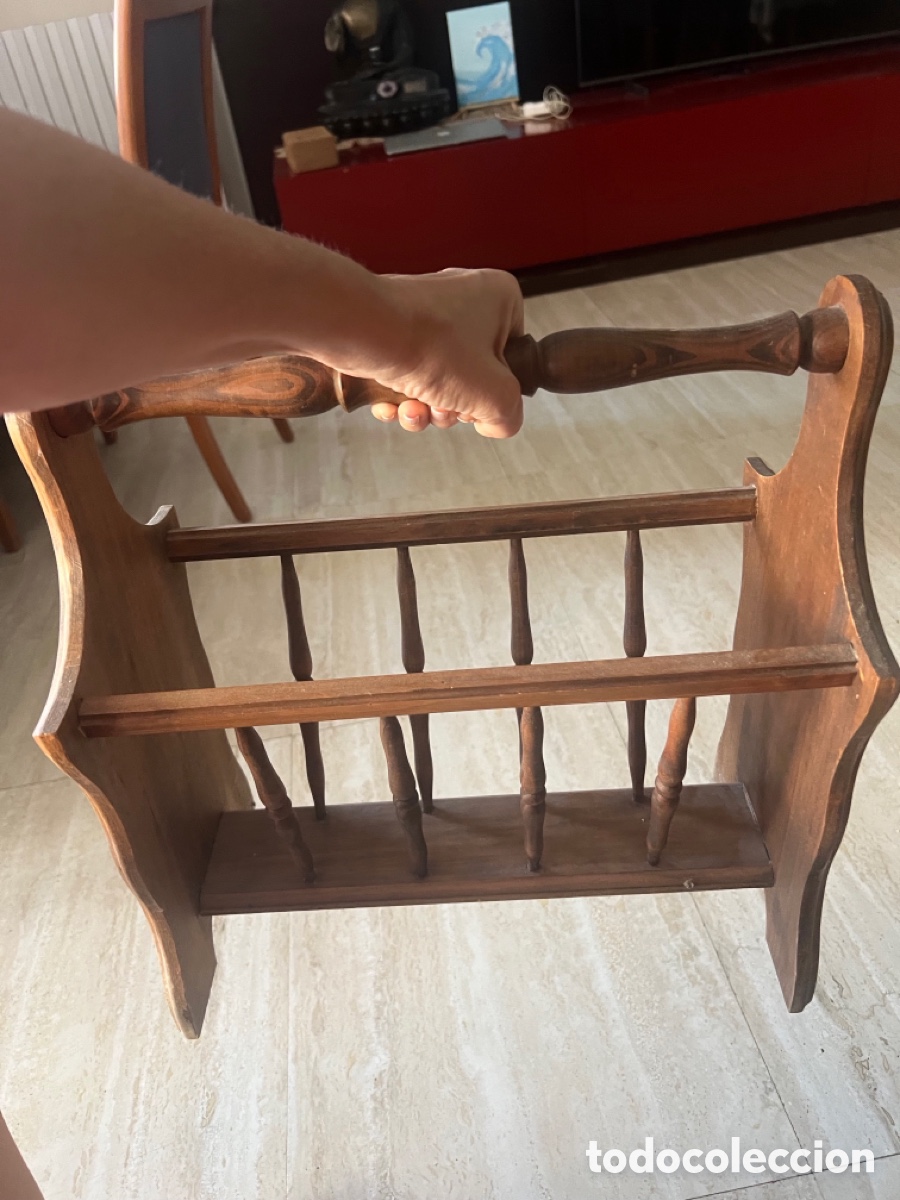 Antiquit&auml;ten: Revistero madera vintage