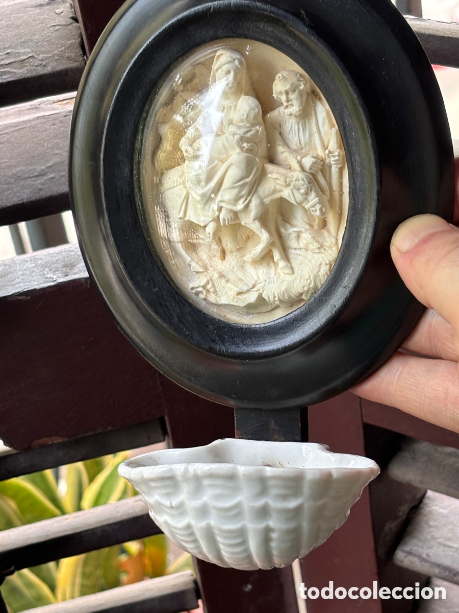 Antig&uuml;edades: BENDITERA ESPUMA DE MAR SIGLO XIX Bernard Bloch - Foto 5