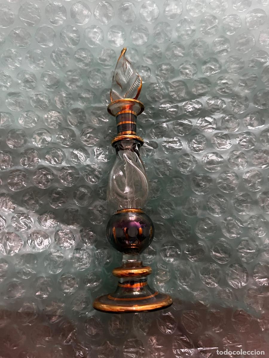 Antig&uuml;edades: Ambientador cristal vintaje con 12 cm