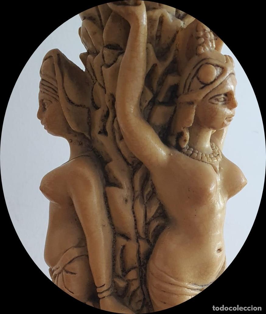 Antig&uuml;edades: ORIGINAL PEDESTAL DECORATIVO - INSPIRACI&Oacute;N ORIENTAL