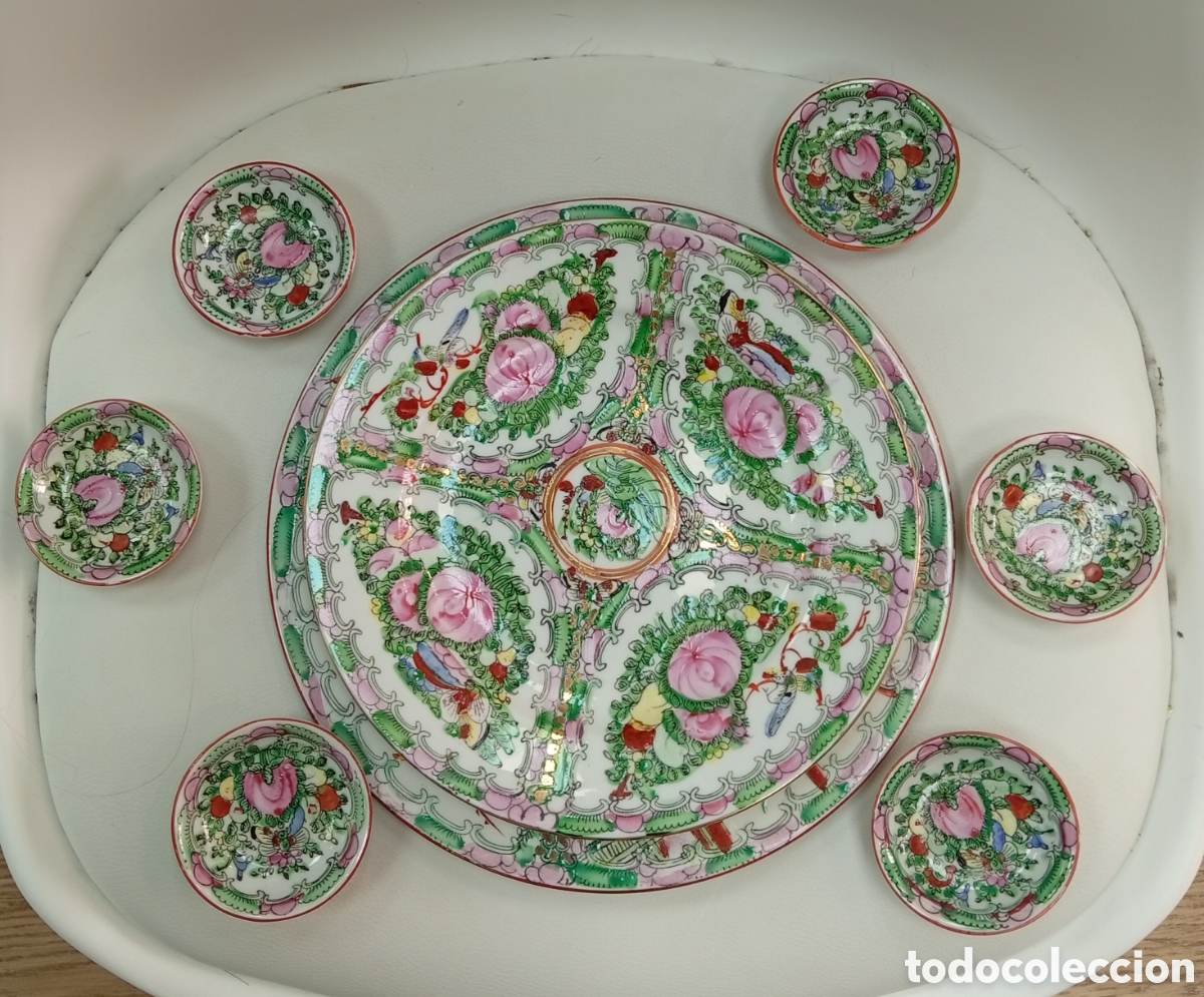 Antig&uuml;edades: Juego de Porcelana &rdquo;Rose Medallion&rdquo; &ndash; Vintage A&ntilde;os 60/70