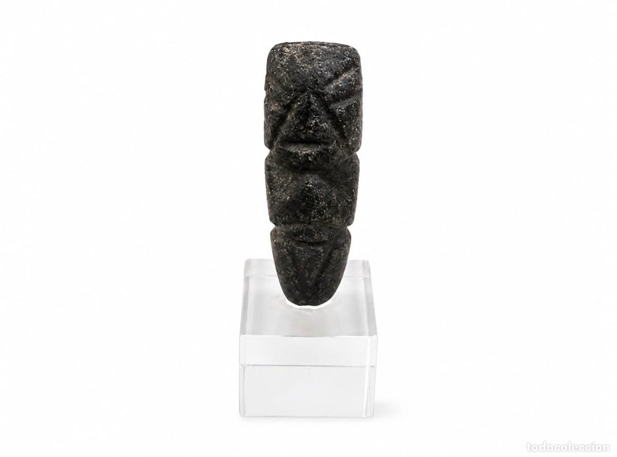 Antig&uuml;edades: Arqueolog&iacute;a. Hachita votivo Mezcala-Chontal 300-100A.C.