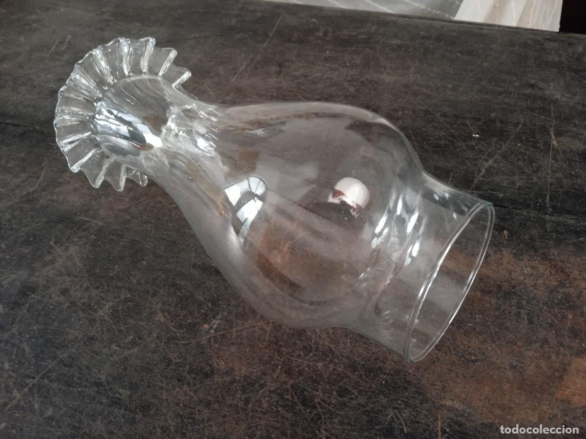 Antig&uuml;edades: Tulipa de Cristal para Quinqu&eacute; - Foto 2