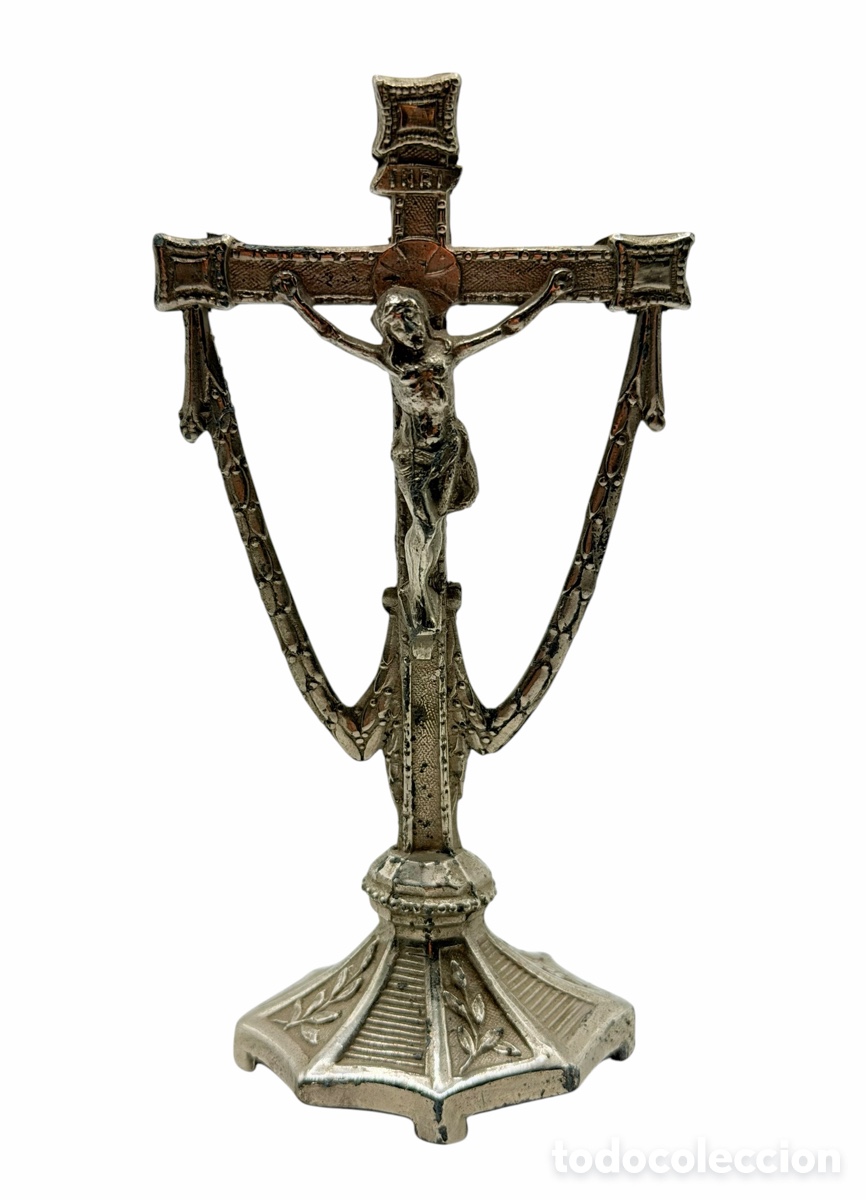 Antig&uuml;edades: Antiguo Crucifijo de Metal