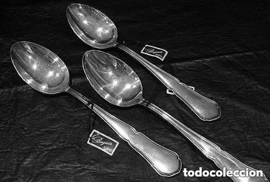 Antiquit&eacute;s: CUBIERTOS PLAQUE DE PLATA VINTAGE BAGUES MASRIERA CARRERAS ROYAL NUEVOS CON ETIQUETAS