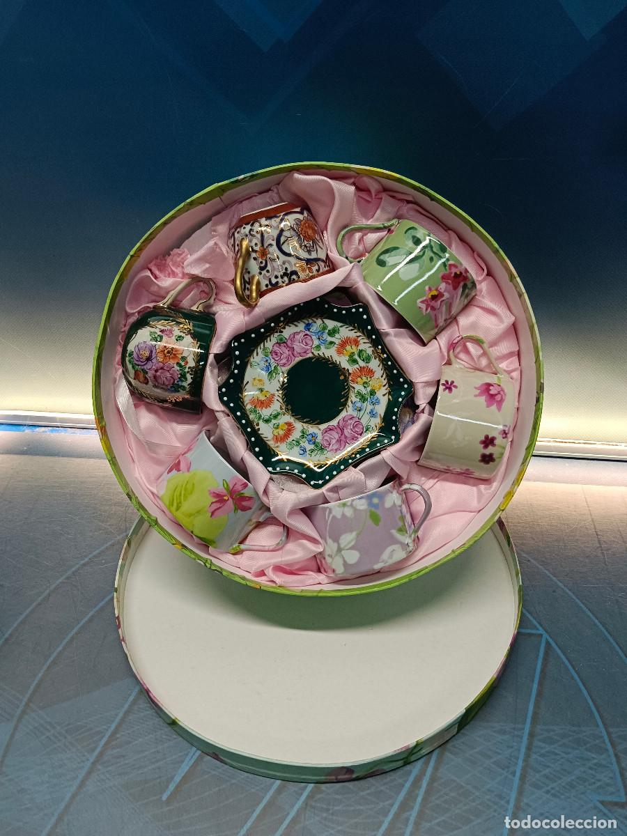 Antig&uuml;edades: Juego de t&eacute; 6 tazas Giordano di ponzano