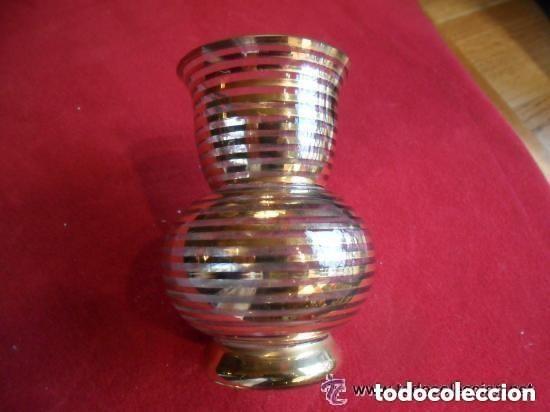 Antiguidades: B&Uacute;CARO DE CRISTAL DECORADO CON FILOS DE ORO - ANTIGUO
