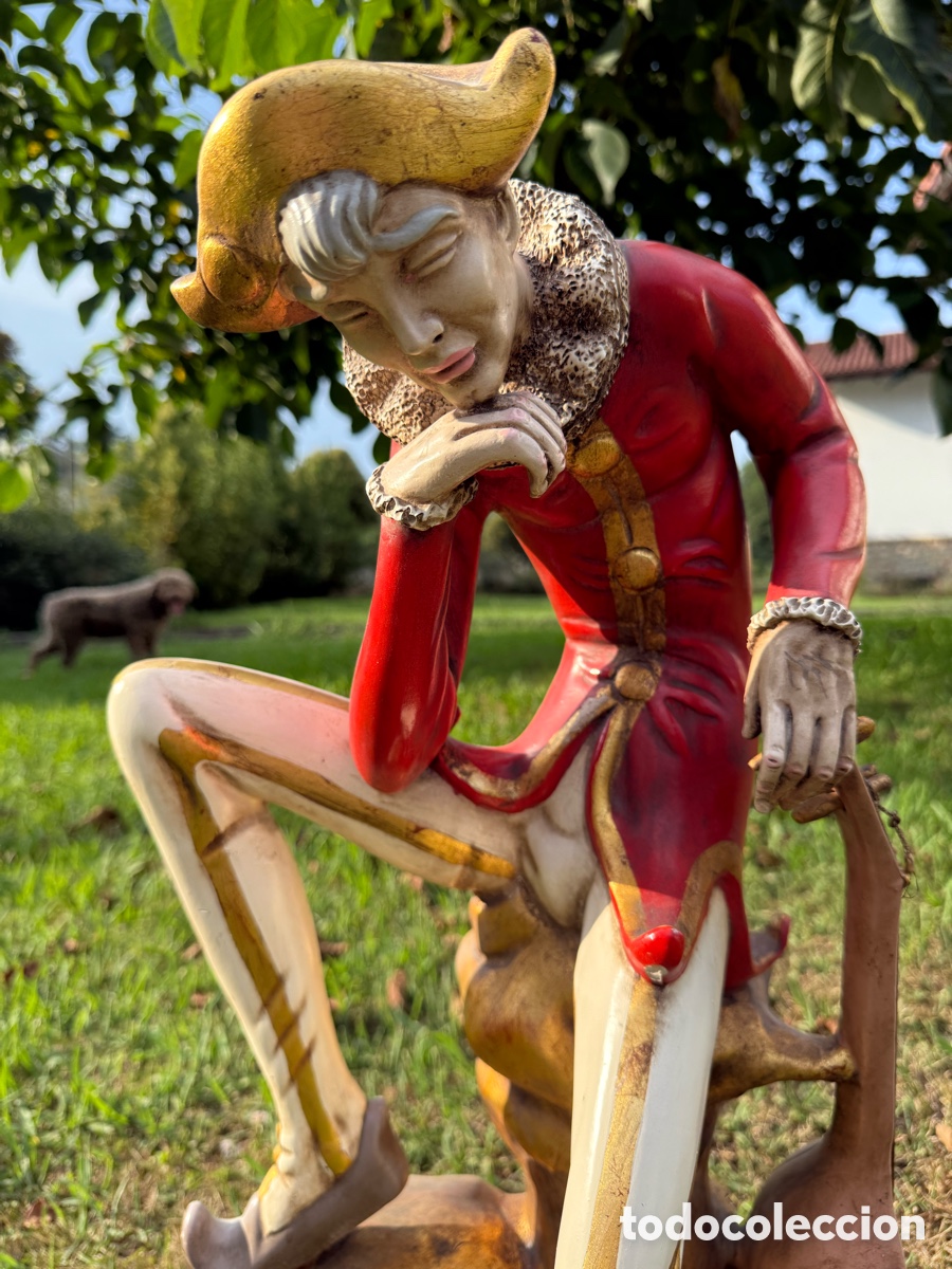 Antig&uuml;edades: Figura Arlequ&iacute;n buf&oacute;n - Foto 2