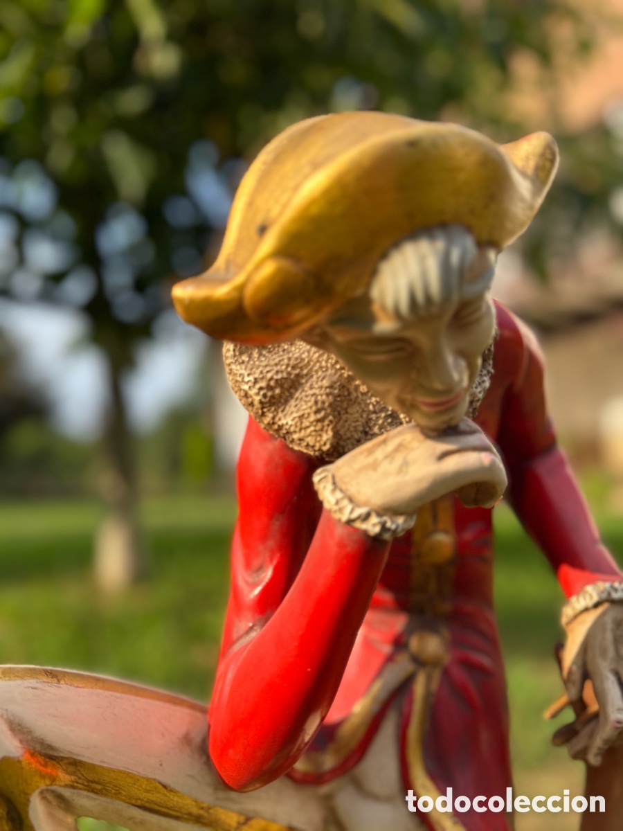 Antig&uuml;edades: Figura Arlequ&iacute;n buf&oacute;n - Foto 4