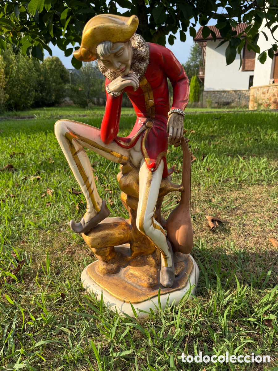 Antig&uuml;edades: Figura Arlequ&iacute;n buf&oacute;n - Foto 1