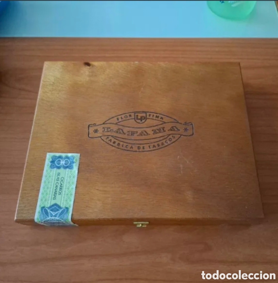 Antig&uuml;edades: Caja antigua SIN ABRIR de puros Lafama 25 unidades