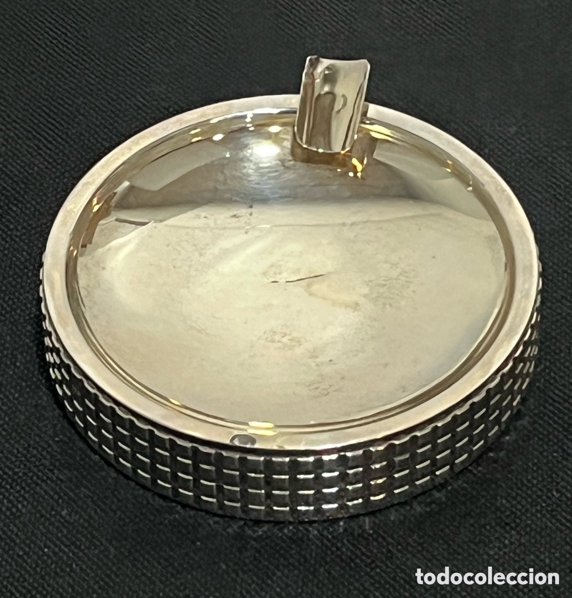 Antig&uuml;edades: ELEGANTE CENICERO DE PLATA CONTRASTADA