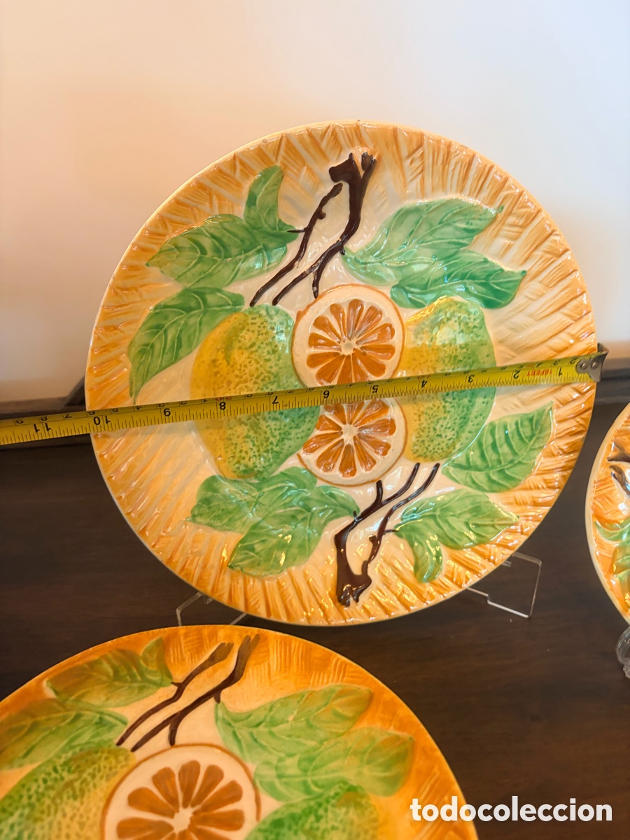 Antig&uuml;edades: Antigua vajilla de postre 6 servicios - Foto 4