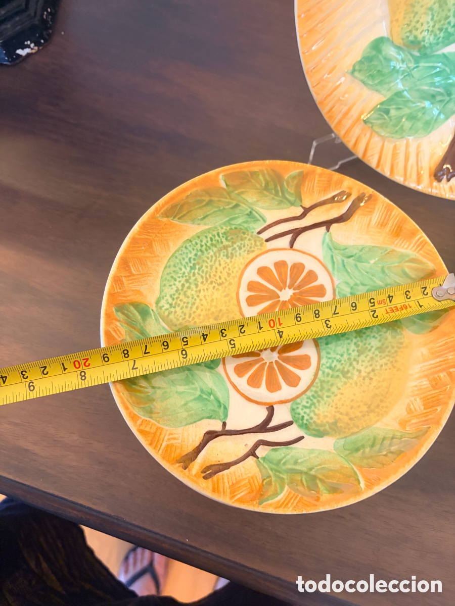 Antig&uuml;edades: Antigua vajilla de postre 6 servicios - Foto 5