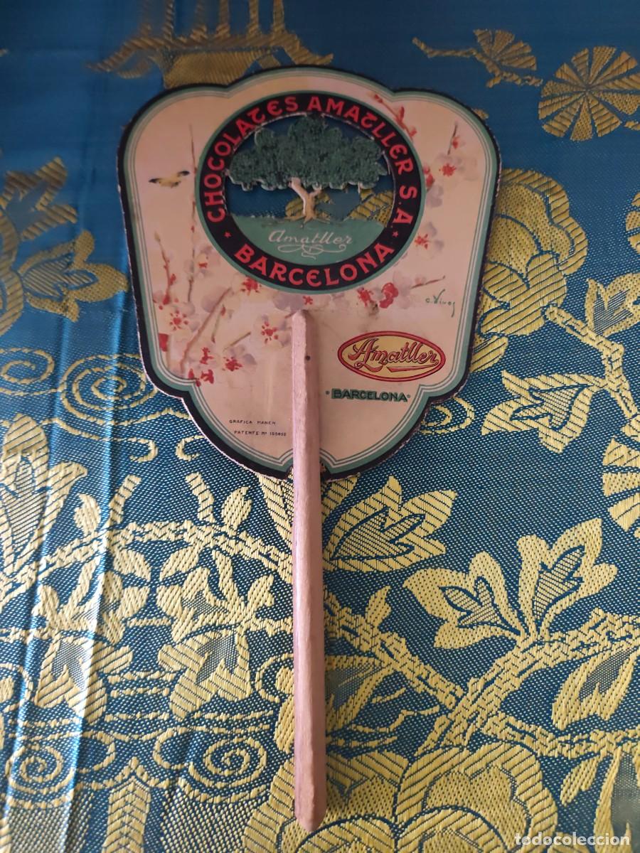 Antig&uuml;edades: 1.Antiguo abanico Chocolates amatller