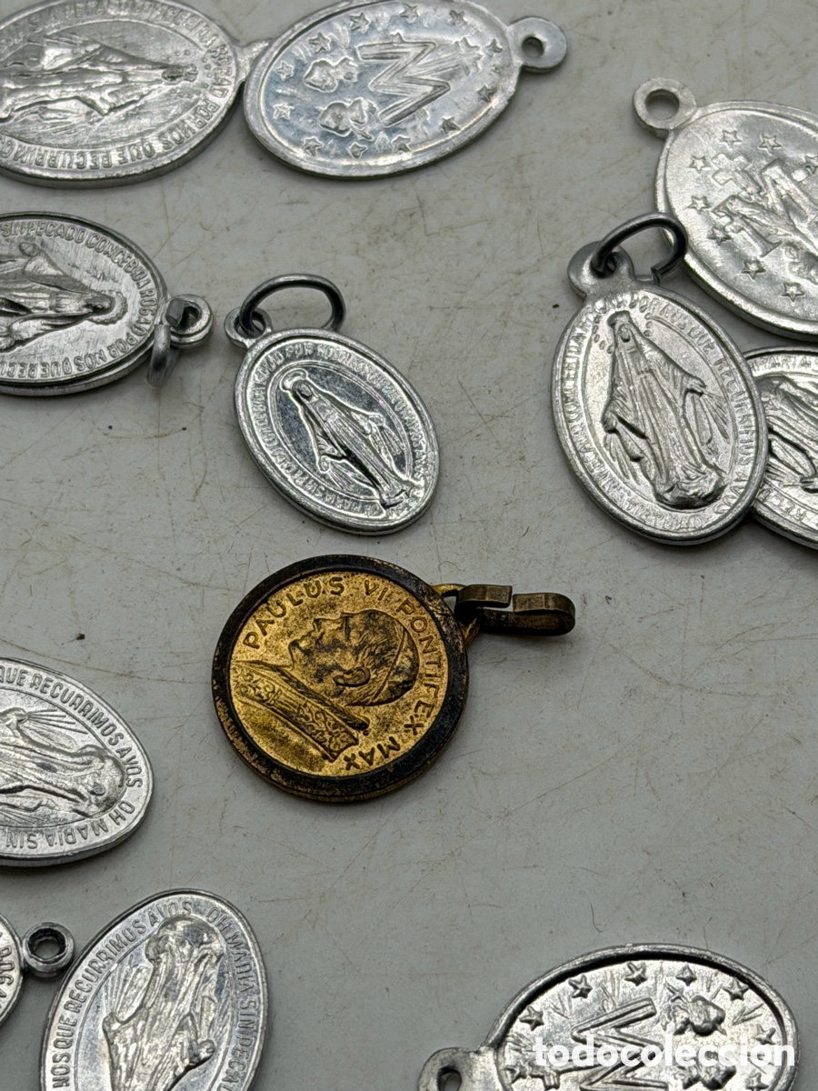 Antig&uuml;edades: Lote de Medallas Religiosas - Foto 4